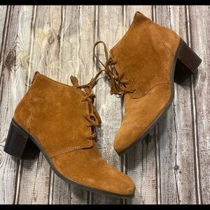 - Nurture Moseley Suede Ankle Suede with Leather lining Comfort Boots SIZE 9.5